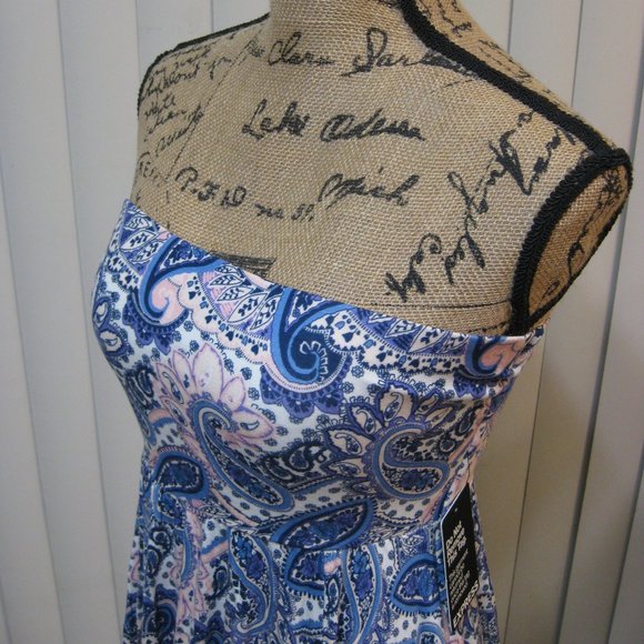 NWT Express paisley handkerchief hem dress XS - Picture 2 of 5